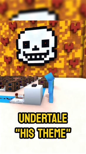 Blue Buddy on Instagram: "His Theme – Undertale in Minecraft Note Blocks 🎶💔 . . . #minecraft #minecrafttutorial #minecraftideas #redstone #noteblocks #music #undertale"