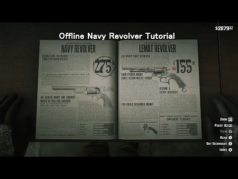 (Updated Tut. In Pinned Comment) How to get the Navy Revolver in Red Dead Redemption 2 PC OFFLINE