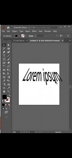 How to work Effect Free Distort option tool on illustrator