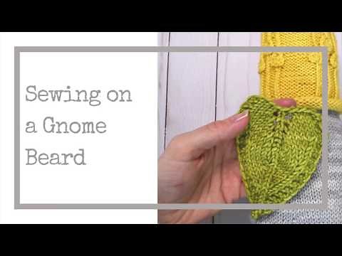 Sewing on a Gnome Beard - a Gnome De Plume Tutorial