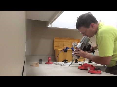 Using FastCap products to seam a Corian countertop