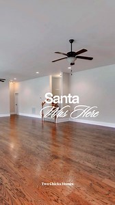 What was once a finished basement with a completely blank slate is now a stunning second living quarters with full kitchen and stunning entertainment center with custom fireplace and stone work. We just love how this one turned out! See comments for before photos. 🧑‍🎄🌲🐤🐤 | Two Chicks Homes