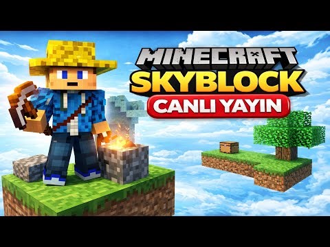 Minecraft SkyBlock Canlı 🔴 | Fakir Başladık, Zengin Bitecek!