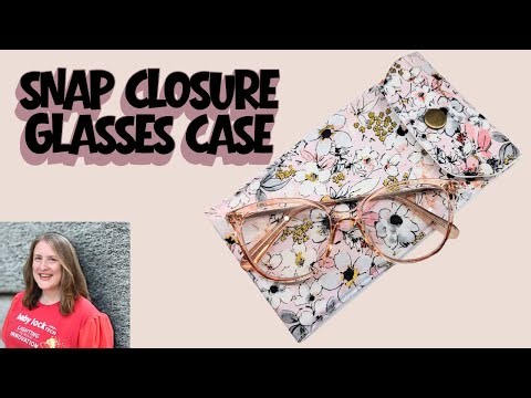 How to sew a Glasses case with snap fasteners with faodail creation