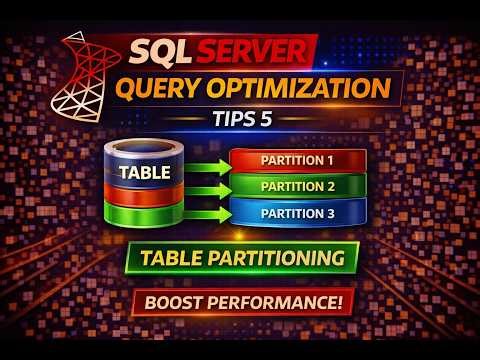 Day 54) SQL Server Query Optimization Tips 6 - Table partitioning #sqlserver #sql #partition #coding