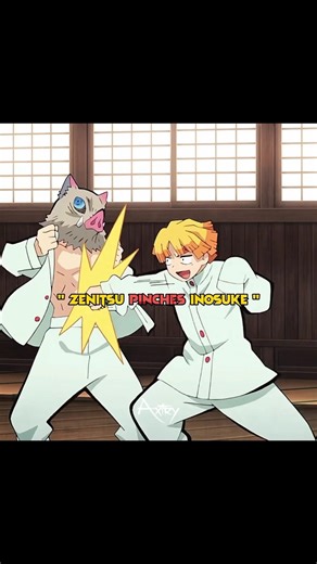 Tanjiro punches inosuke 🤯👘 #kny #demonslayer #tanjiro #mitsuri #kimetsunoyaiba #fyp