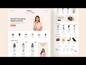 Create A Responsive Ecommerce Shopping Website Design Using HTML CSS And JavaScript