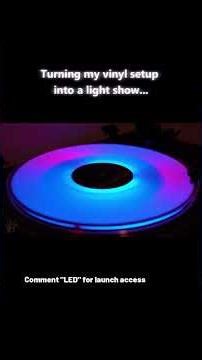 Turn any vinyl turntable into a light show!