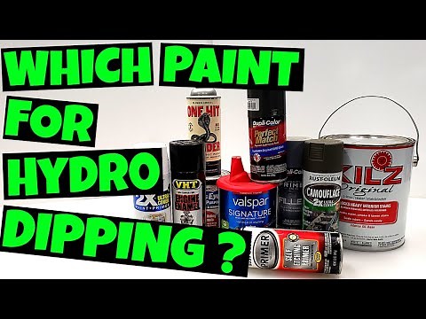 Best Paint for DIY Hydro Dipping + What NOT to use!