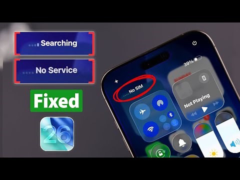 How to Fix NO SIM Problem on iPhone After the iOS 26 Update! [No Service]