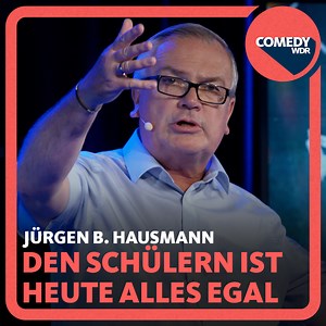 628K views · 16K reactions | Zurück in der Schule als Lehrer, stellt Jürgen B. Hausmann fest, den Kinds mangelt es oft an Kreativität. Dafür können sie umso besser chillen ...  | ARD Stand-Up | Facebook