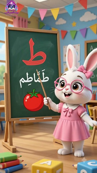 سرتعليم حرف ط للأطفال | تأسيس القراءة بطريقة سهلة جدًا 👀🌈 #KidsEducation #بيت_العجائب