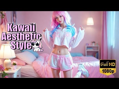 🦄 Kawaii Pastel Fashion | Cute AI Girls Lookbook 🦄