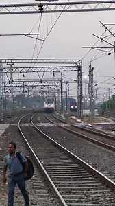 128K views · 2.2K reactions | Howrah King Rajdhani Express Dangerous Crossing Lilua Station #shorts #viral | Rail World By Roshan | Facebook