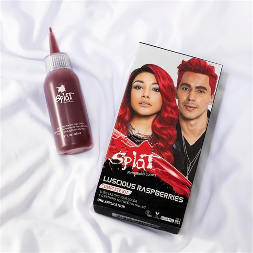 7.7K views · 21 reactions | POV: Getting the perfect red hair color without breaking the bank or spending hours in the salon ‍♀️. Luscious Raspberries is available @cvspharmacy #SplatSquad #MoneyPiece #RedHairedGirl #RedHairDontCare #DIYHair #HairDYEatHome" | Splat Hair Color | Facebook