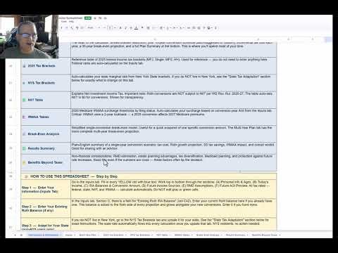 New & Improved Public Roth Conversion Spreadsheet — Plan Sm﻿arter, Pay Less Tax