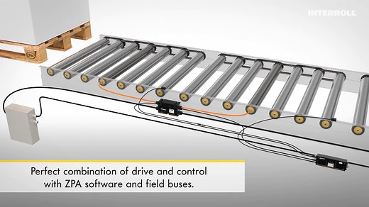 Interroll Intelligent Solutions: Zero-Pressure-Accumulation for Pallet Conveyors (Animation, English)