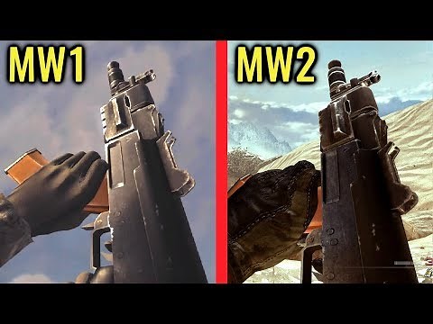 COD 4 Modern Warfare vs COD Modern Warfare 2 - Weapon Comparison