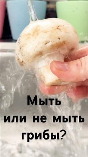 To wash or not to wash champignons