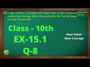 Ex 15.1 Q8 Class10 | Probability | Exercise 15.1 | Class10 Math | Class10 Ex 15.1 Q8 | Green Board