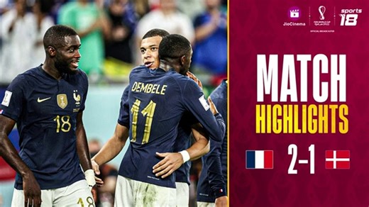 Match Highlights - France 2:1 Denmark - FIFA World Cup Qatar 2022