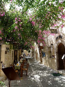 Rethymnon Town; Venetian architecture, picturesque narrow street