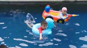 Watch Big summer Inflatable Baby Pool Float with Spray, Octopus Swim Tube for Kids Aged 3-5 Years on Amazon Live