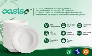 Paper Bowls,12 Oz Disposable Bowls,OasisSN Microwave Safe Bowls for Soup, Heavy Duty Biodegradable Bagasse Bowl for Snacks,Salads, Disposable Serving Bowls for Dinner or Lunch,White Bowls,50Count