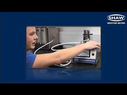 Taking a Reading SHAW SADP Dewpoint Meter