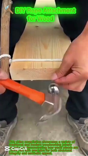 🔨 DIY Rope Attachment for Wood