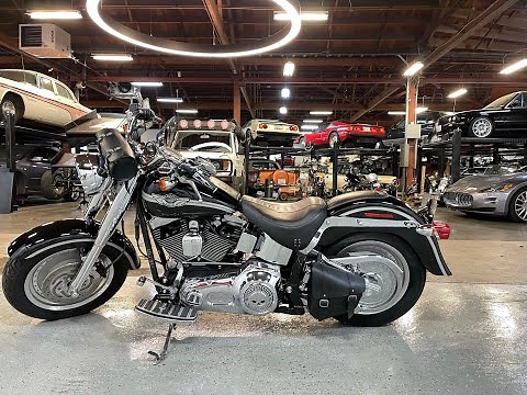 Cold Start 2003 Harley Davidson Fat Boy FLSTF 100th Anniversary Edition.