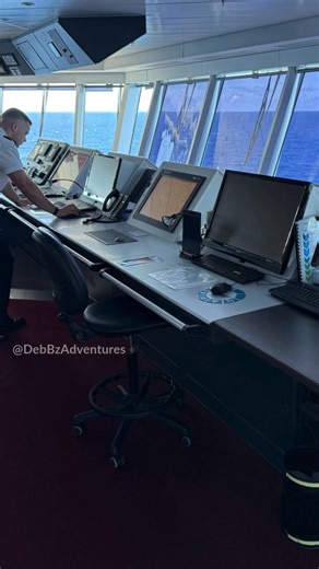 POV: you get invited to the bridge of a Princess ship during a sea day. 👀🛳 Mom & Dave were invited for a behind-the-scenes tour of the bridge on Royal Princess, and it was fascinating to see how much goes on behind those “Crew Only” doors. From radar screens and navigation charts to whale-strike awareness and officers on constant watch, this is where thousands of people’s vacations are steered safely across the ocean. 💙 For everyone who’s always wondered what the bridge looks like but hasn’t 