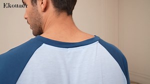 Mens Nightshirt V Neck Sleepwear