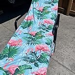 Lounge Chair Towel Cover, Beach Chair Cover (Pack of 2), Pool Lounge Chair Covers for Outdoor,Garden, Beach,Sun Lounger,Hotel Pool, 85" X 30"Large Size and No Sliding, Royal Blue Stripe