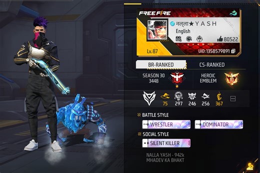 Who is Nalla Yash? His Free Fire MAX ID, stats, monthly income, and more