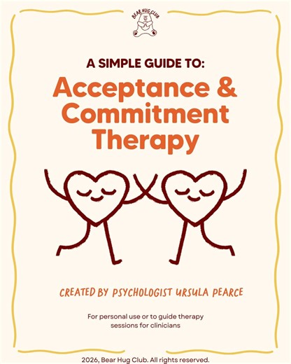 ACT Therapy Workbook – Printable Exercises, Journal Prompts, With Cute Bear Illustrations (digital Download) - Etsy Australia