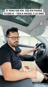 27 RON/100 KM, 750 KM RANGE! 41.500 € - TESLA MODEL 3 LR RWD