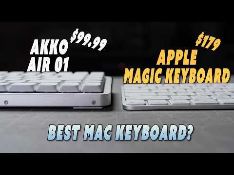 Akko Air 01 vs Apple Magic Keyboard! - Typing Test & Comparison