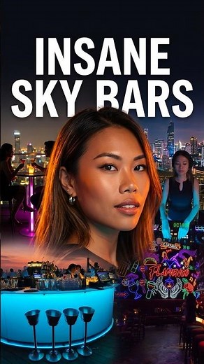 BANGKOK SKY BARS that are absolutely INSANE #bangkok #rooftopbars #thailand