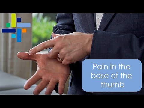 Base of Thumb Pain Explained by Dr. Vercio