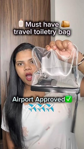 🔥No more leak✈️Airport security? No worries-TSA approved✅toiletry bag✨ #shorts #review #essentials