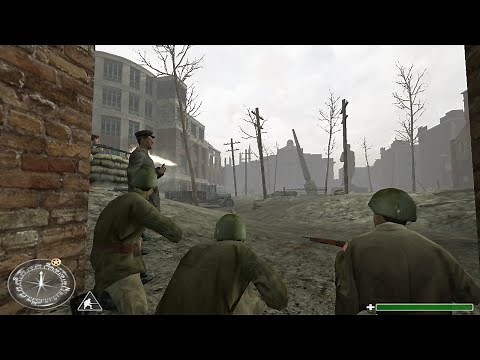 Stalingrad Battle - Soviet Control Retake Of The Red Square - Call of Duty 1 Gameplay HD