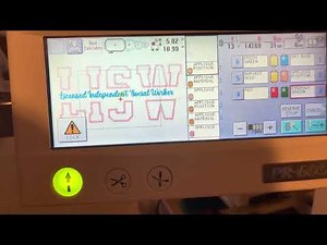 Brother 6 needle machine Pr-600 how to appliqué