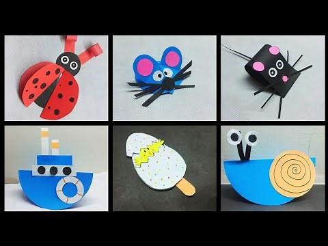6 Easy kids craft ideas with paper | Origami ideas | cool crafts for kids
