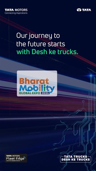 279K views · 292 reactions | India's trucking sector is ready for a transformation. Will you be there to witness? Get ready for Tata Motors Trucks to redefine the narrative at the prestigious Bharat Mobility Global Expo 2024. Stay tuned for updates! #TataMotors #MobilityInnovation #BharatMobilityExpo2024 #TataTrucks #DeshKeTrucks | Tata Motors Trucks | Facebook