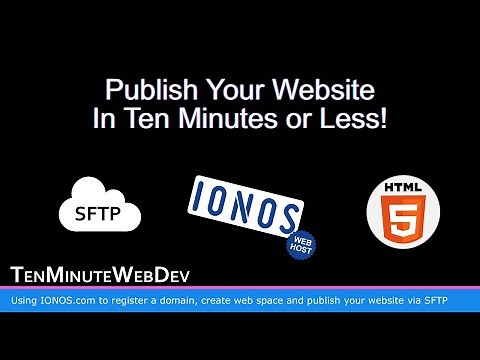 Create & Publish Your Custom Website on IONOS in 10 mins or less!