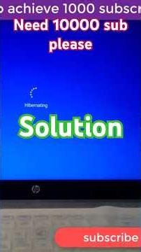 Laptop Hibernation Problem Solved!