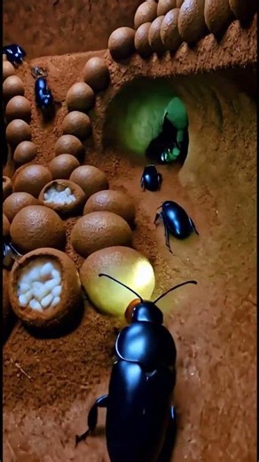 Caméra Miniature sur un Scarabée Bousier : Exploration d’une Colonie Souterraine en POV Scientifique
