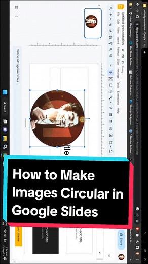 How to Crop Images into Circles on Google Slides