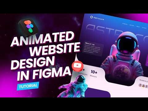Animated Website Design In Figma || Free Resources || Full Tutorial